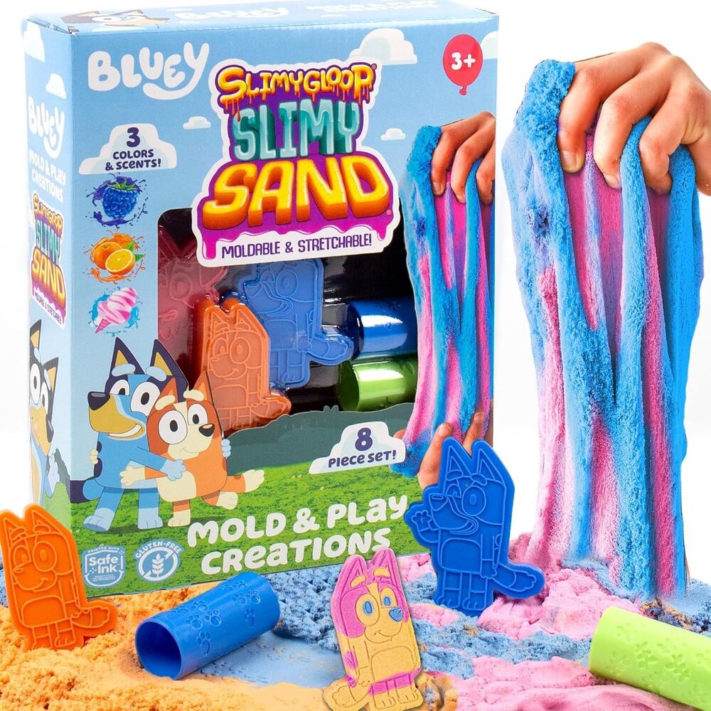 Horizon Group USA Bluey SLIMYGLOOP Slimy Sand Mold Playset